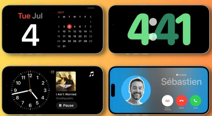 阳泉苹果手机维修分享iOS17横屏充电待机显示有什么好处 
