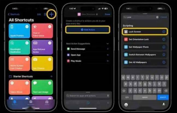 阳泉苹果14锁屏维修店分享iPhone14升级iOS16.4后如何创建锁屏快捷方式 