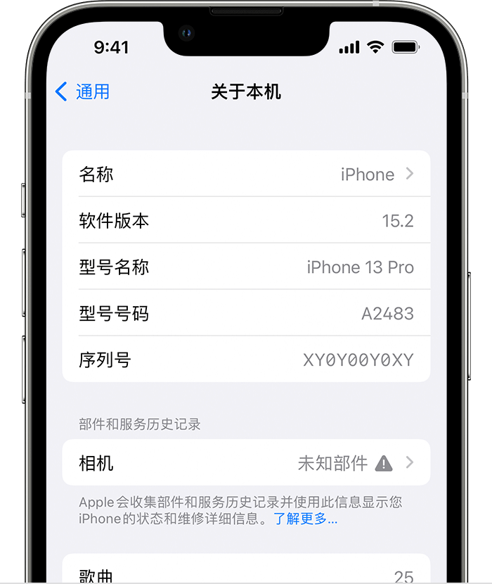 阳泉苹果维修分享iPhone 出现提示相机“未知部件”是什么原因？ 